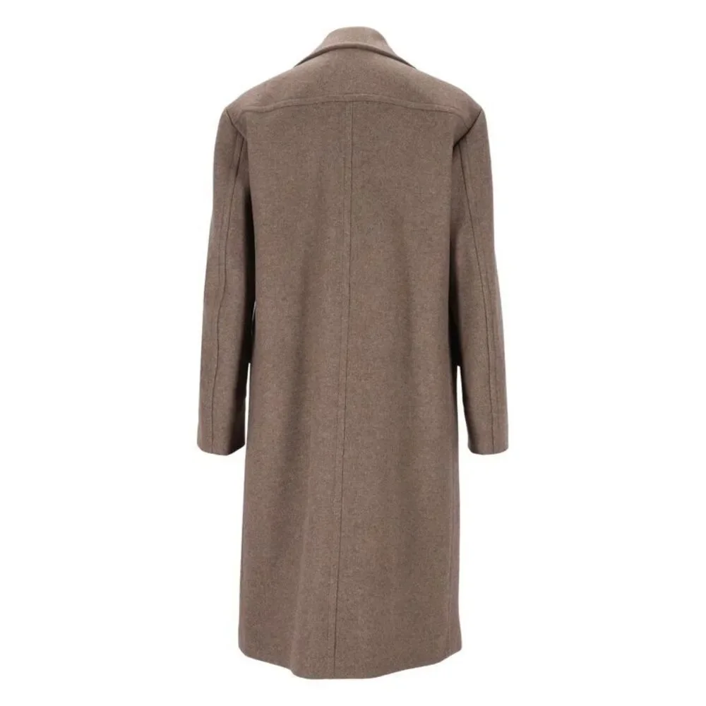 Dries Van Noten Men Oversized Double-Breasted Wool Coat